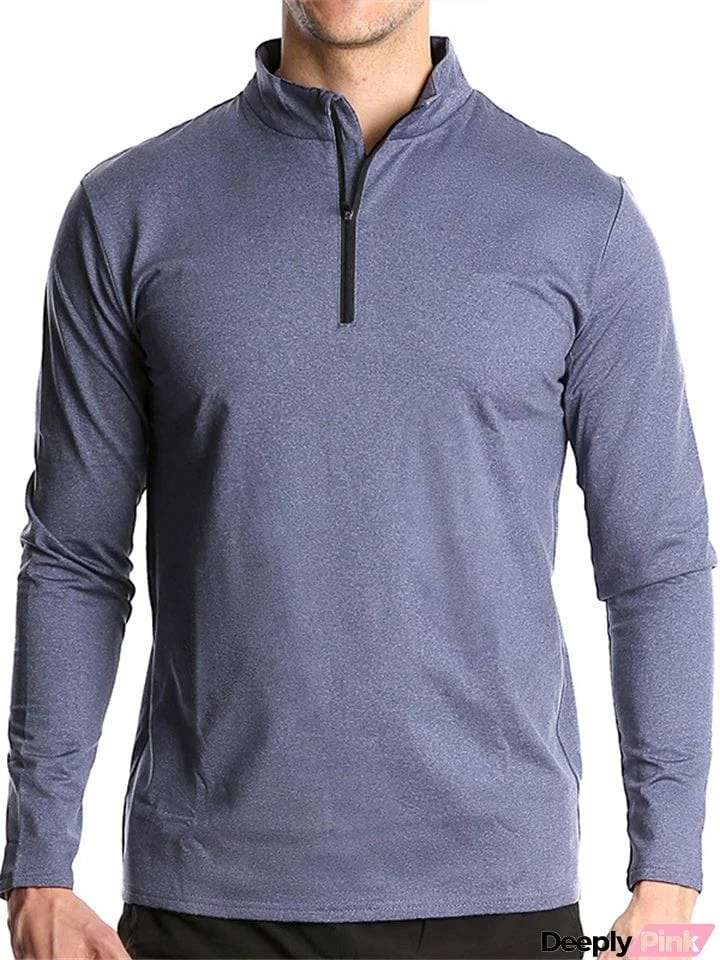 Men's Comfy Sweat Absorbing Pullover Sports Shirt