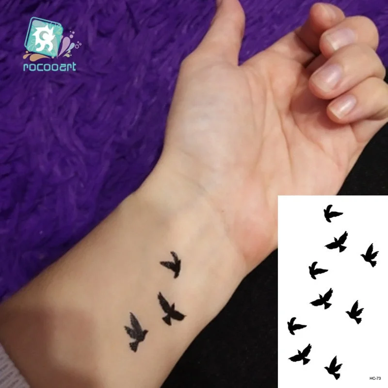 Small Temporary Tattoo Sticker G-dragon Same Black Smiling face Cat Star Pattern Water Transfer Body Art Fake Tatoo Women