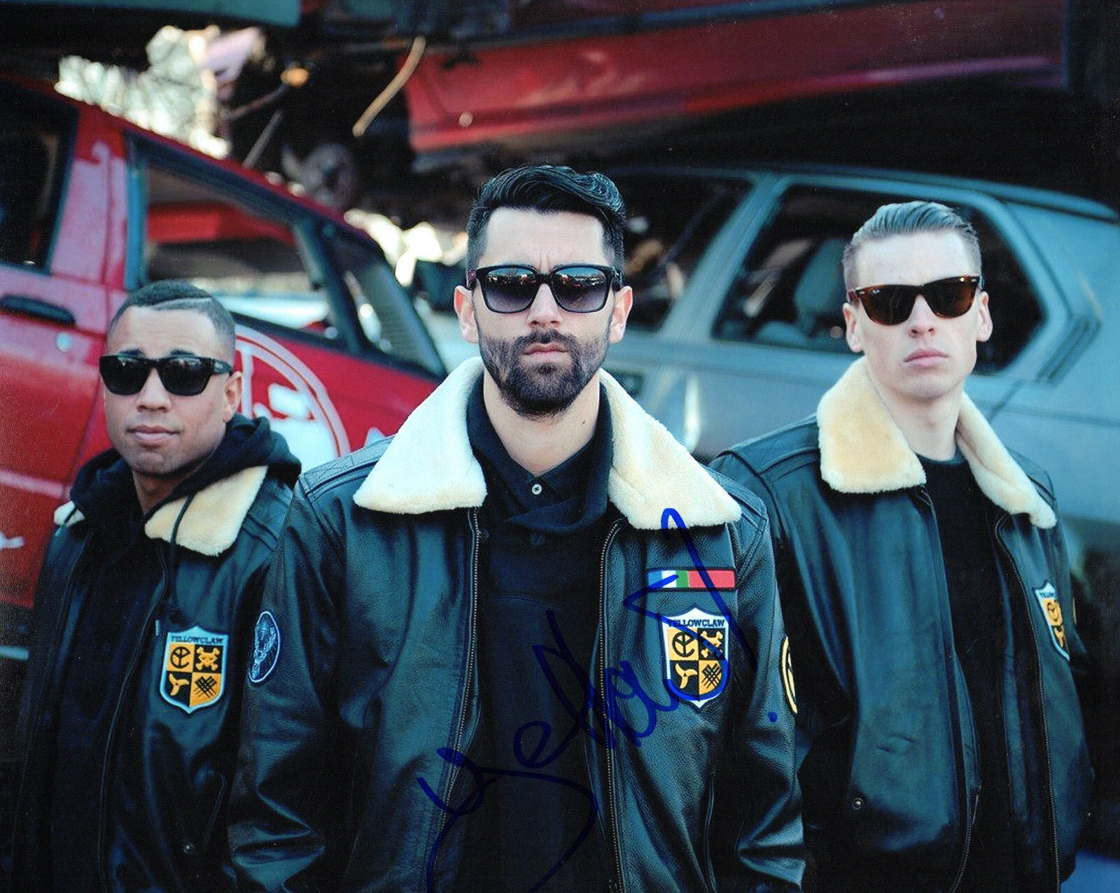 GFA Bizzey Leo DJ House * YELLOW CLAW * Signed 8x10 Photo Poster painting AD2 COA