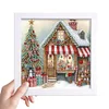 5D DIY Partial Special Shaped Drill Diamond Painting Xmas Cottage Art19.2x19.2cm