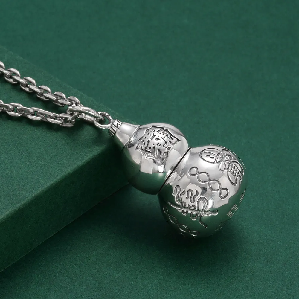 Chinese Style Fortune Luck Five Thunder Gourd Necklace