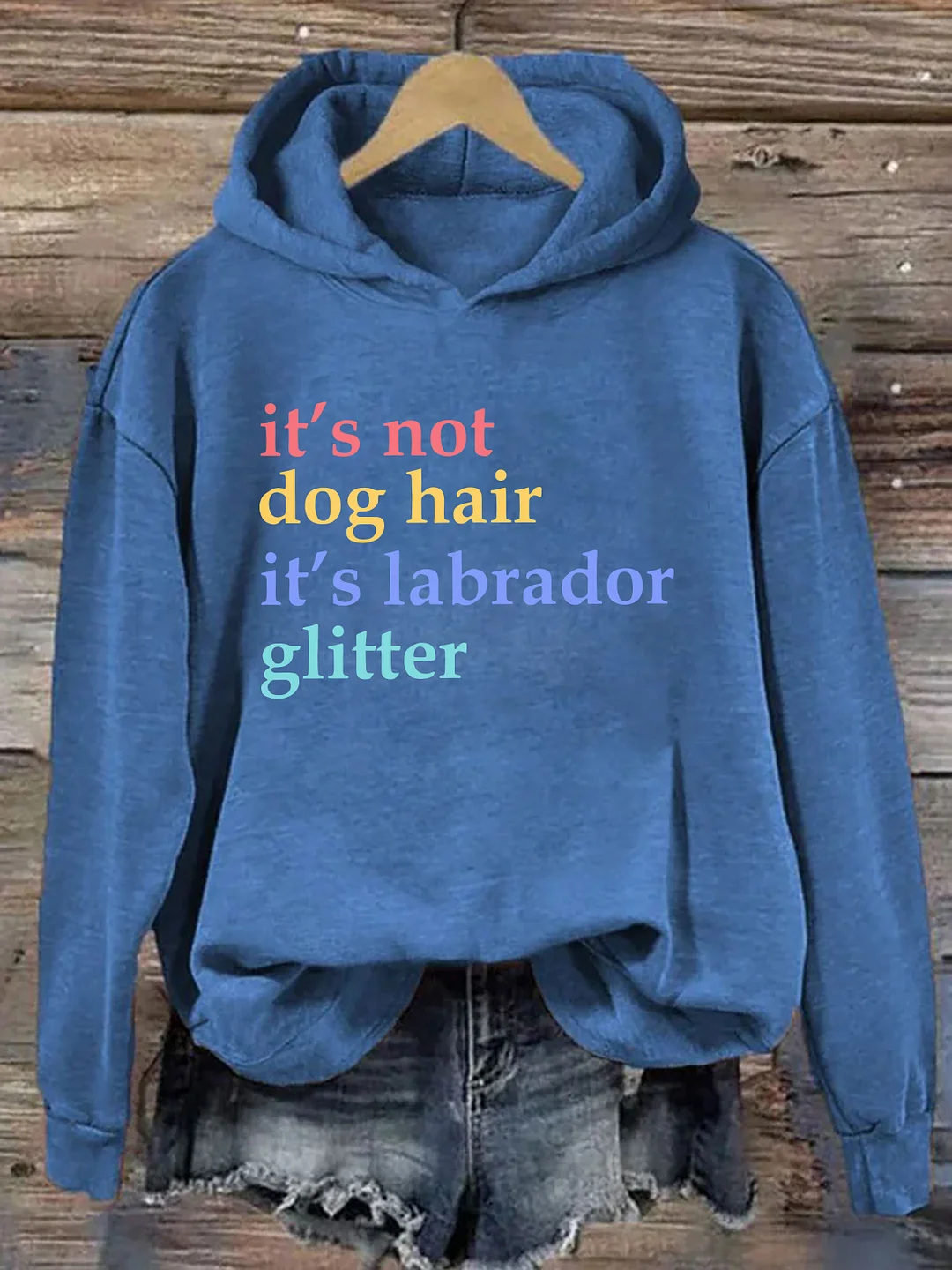 It's Not Dog Hair It's A Labrador Glitter Hoodie