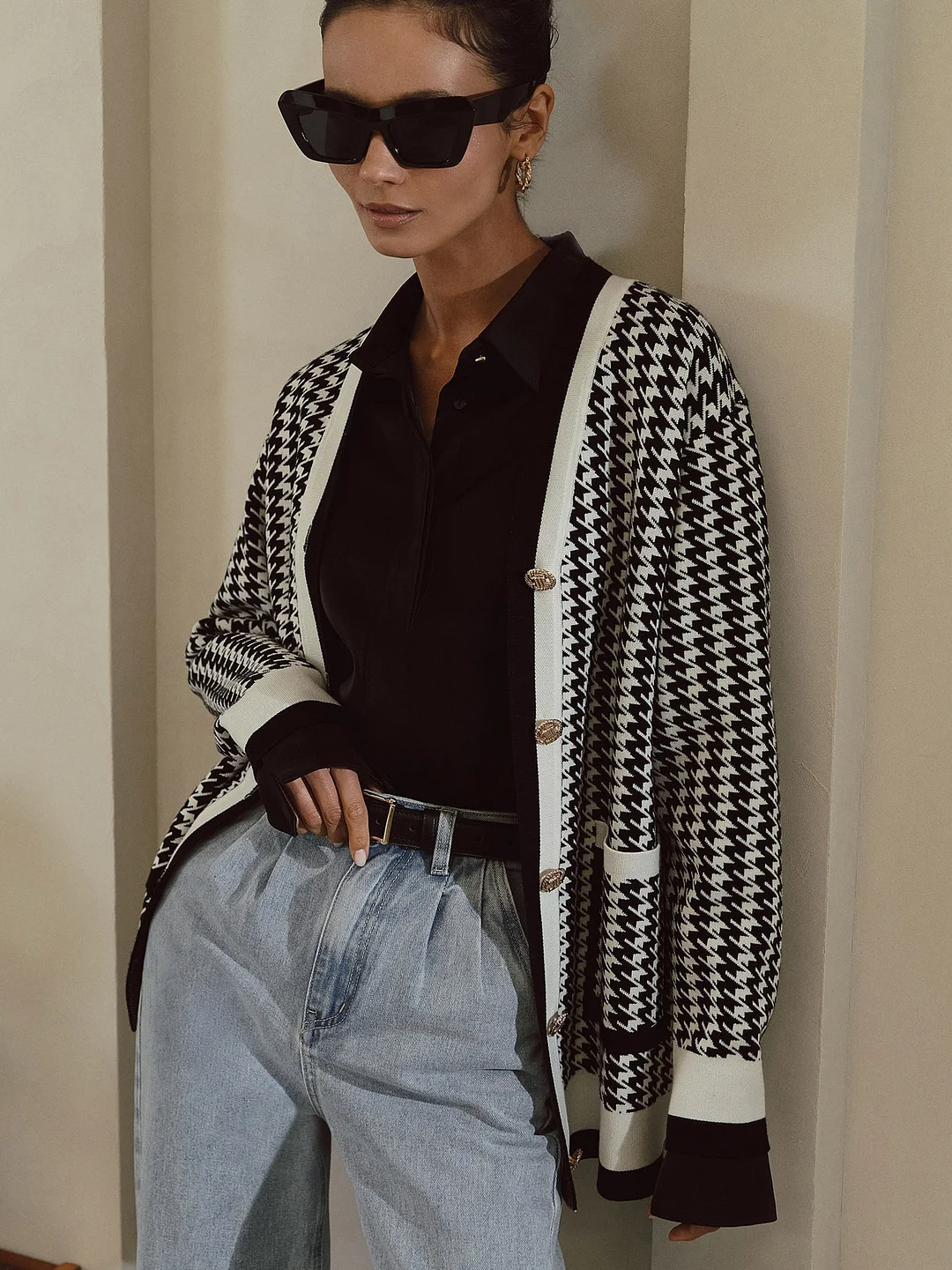 Churchf Churchf 2024 New Elegant Lady French Loose Cardigan