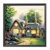House - 3 strands 11CT Stamped Cross Stitch 40*40cm