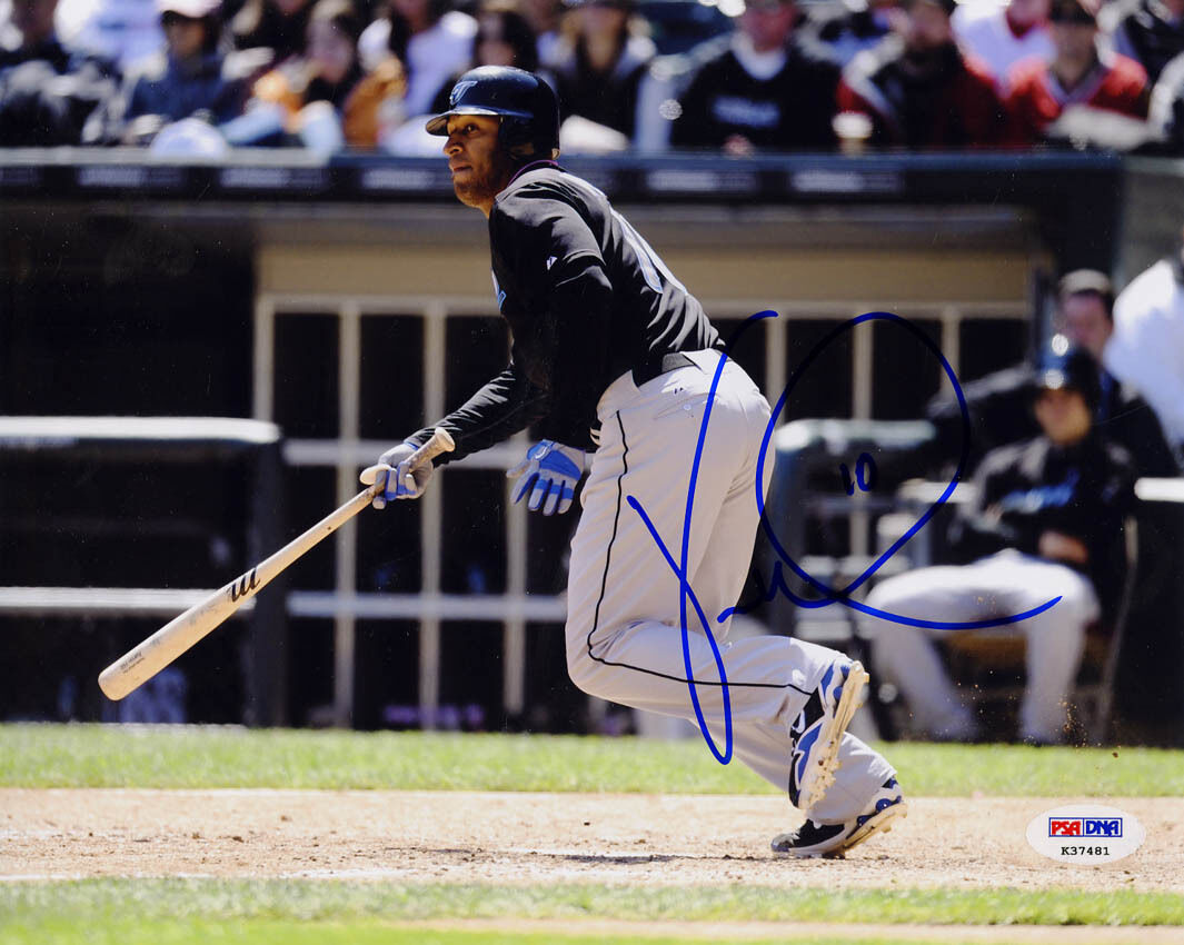 Vernon Wells SIGNED 8x10 Photo Poster painting Toronto Blue Jays PSA/DNA AUTOGRAPHED