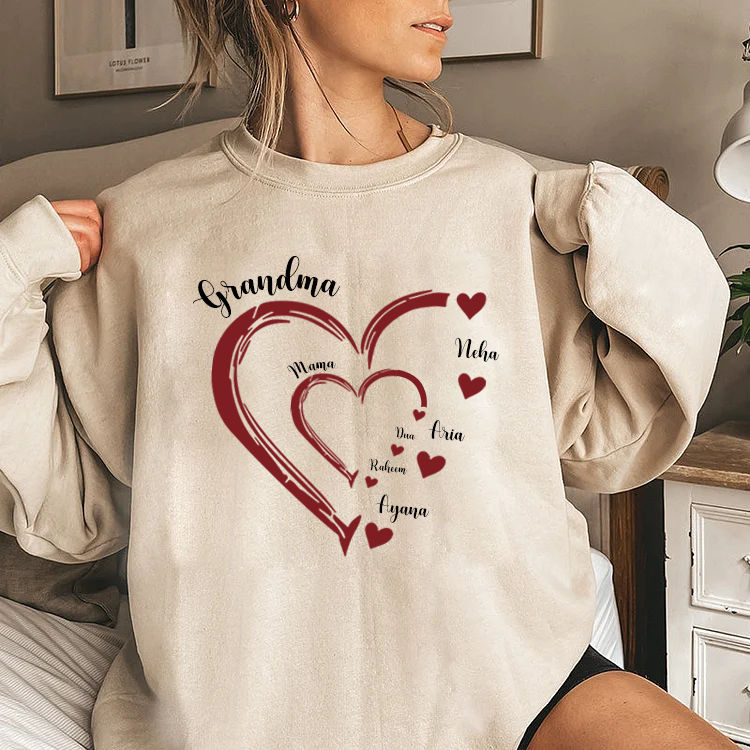 Family Personalized Custom Unisex T-shirt, Hoodie, Sweatshirt - Gift For Grandma