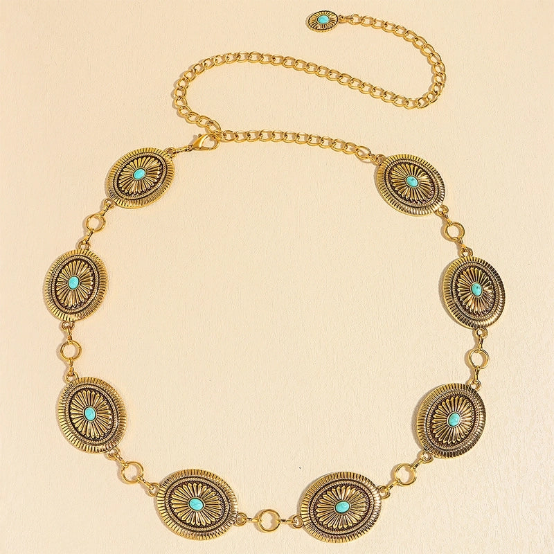 Casual Basic Punk Geometric Metal Unisex Chain Belts