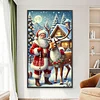 Santa Claus Elk - Diamond Painting - Full Round Drill (Canvas|40*70cm)