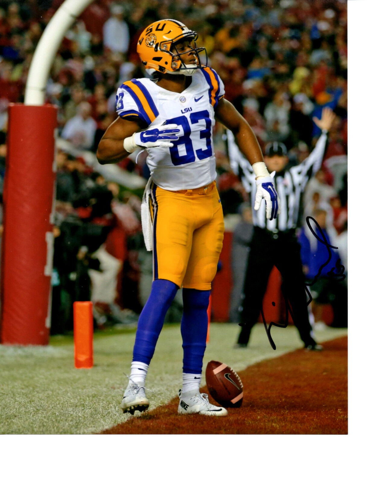 Travin Dural LSU Tigers signed autographed 8x10 football Photo Poster painting Bayou Bengals