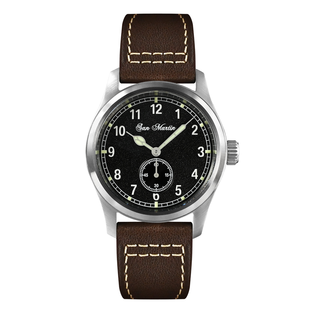 San Martin 37mm Pilot Watch RONDA 6004 Quartz Men SN034-G3 San Martin Watch San Martin Watch