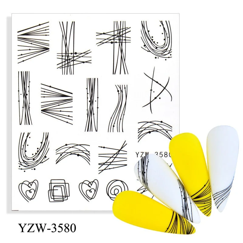 1pcs Autumn Winter Nail Sticker Robin Snow Birds Flower New Year Halloween Christmas 3D Decals Nail Art Design Decor Accessories-Nail Inspo