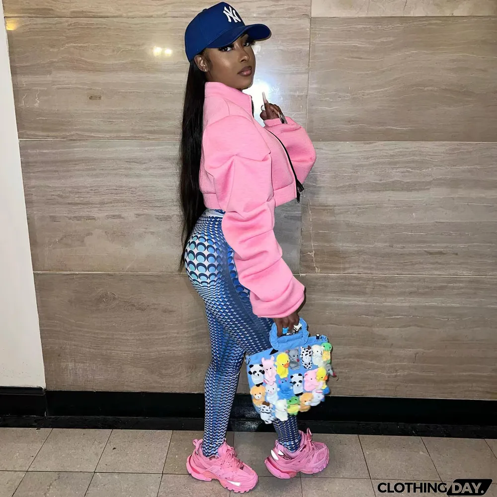 Casual Pile Sleeve Zipper Cardigan Coat