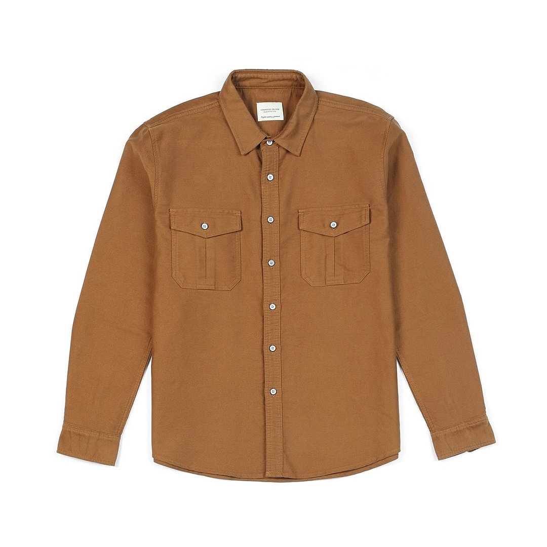 SIMWOOD 2021 Autumn New Cargo Shirts Men 100% Cotton Western Shirt Plus Size High Quality Brand Clothing SK130175