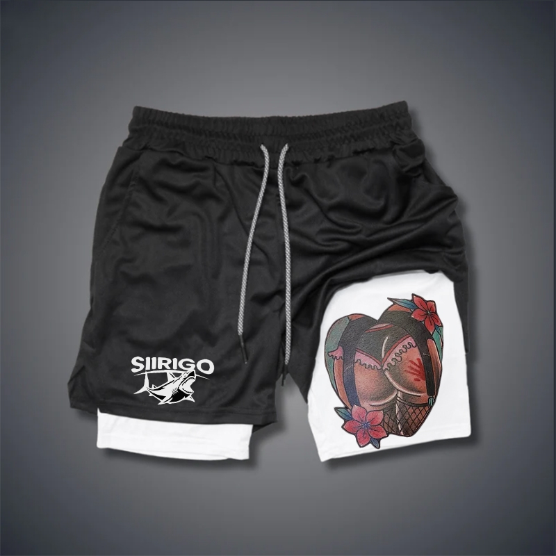 Sexy Butts And Rose GYM PERFORMANCE SHORTS