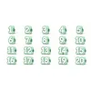 20 Pcs Numbered Pencil Toppers 1-20 Reusable Classroom Pencil Labels for Teachers Pencil Tracking Ma