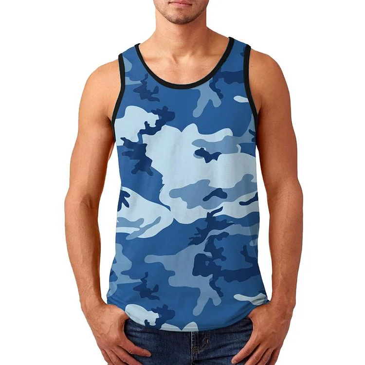 Men's Camouflage Printed Sports Tank Top