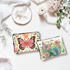 (US Local)DIY Diamond Art Diamond Dot Card Pack Diamond Painting Pouch (Flower Butterfly)