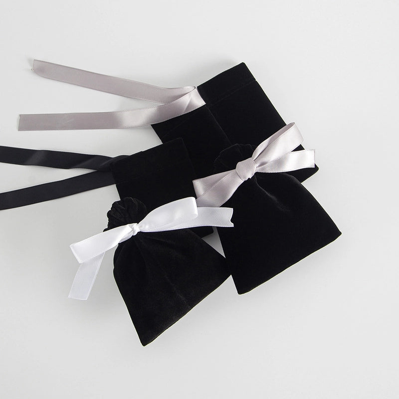 1 Piece Plush Casual Elegant Lady Holiday Banquet Daily Bow Knot Jewelry Packaging Bags