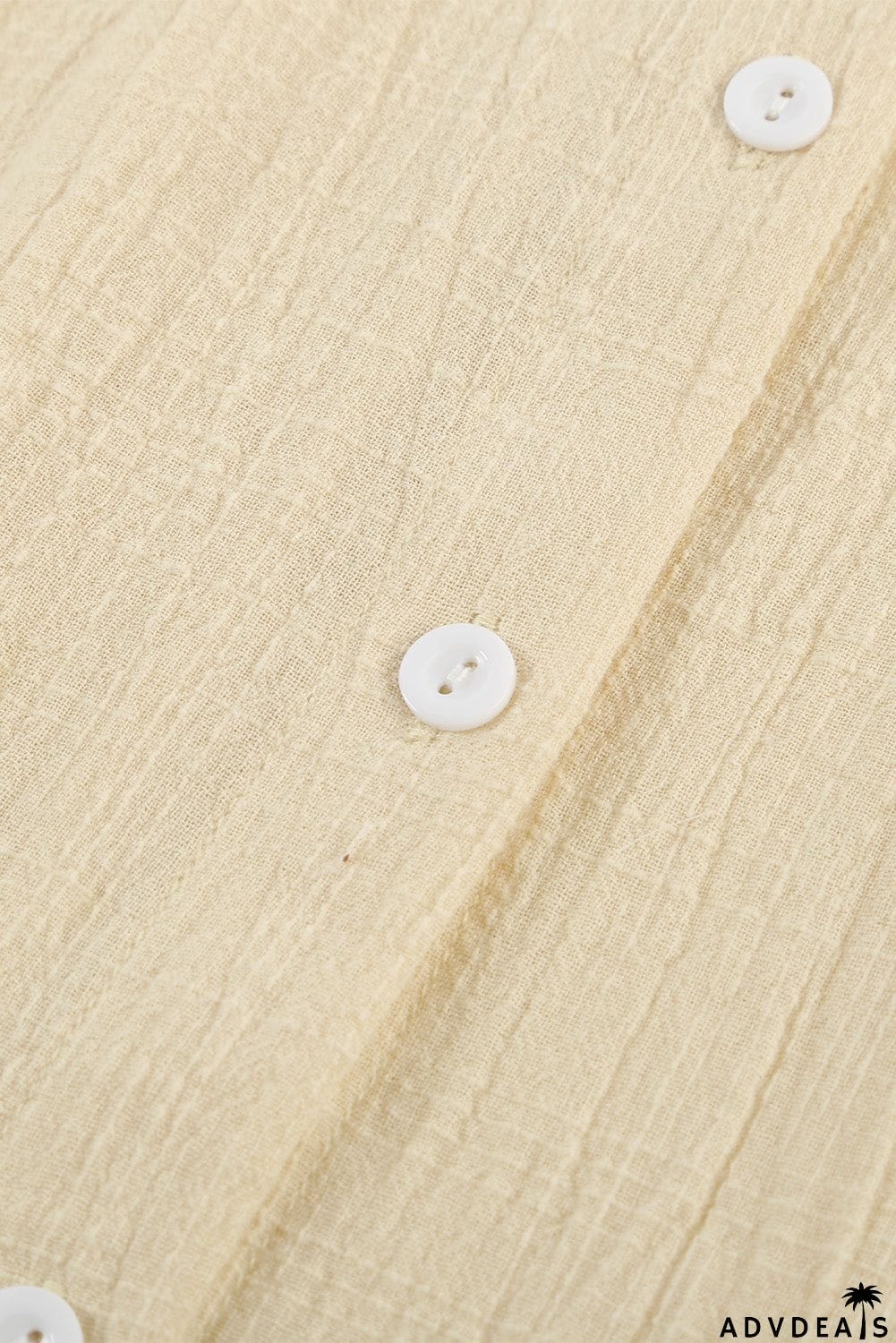 Turn-down Collar Button Front Tank