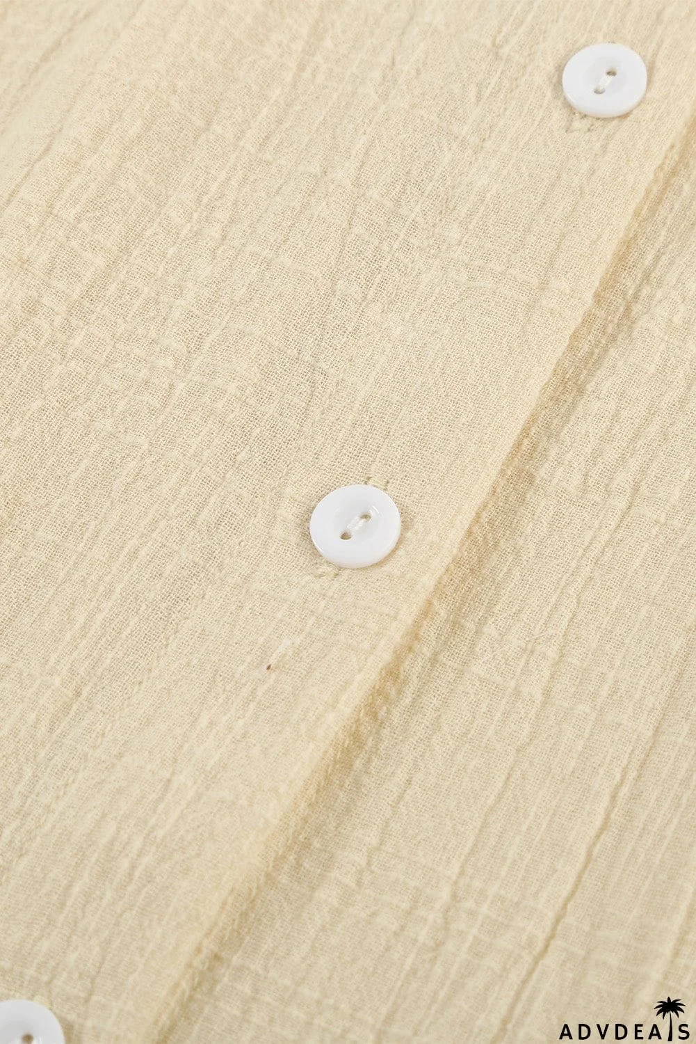 Turn-down Collar Button Front Tank