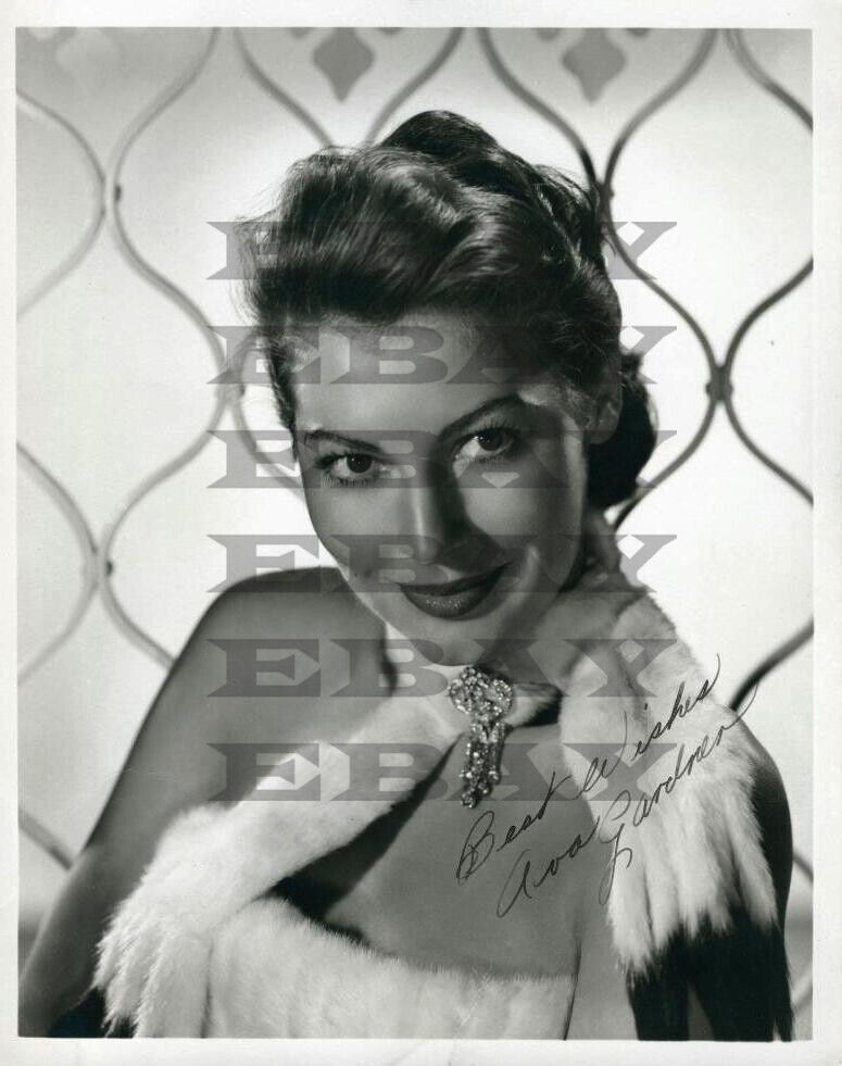 Ava Gardner Vintage Signed 8x10 Autographed Photo Poster painting REPRINT