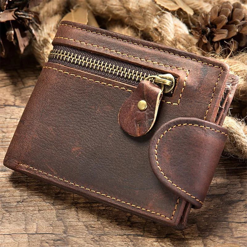 Leather Men's Wallet Retro Durable Wallet
