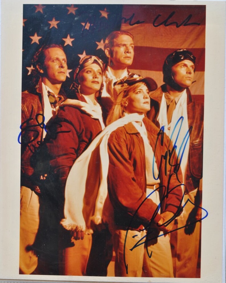 WINGS CAST SIGNED Photo Poster painting x4 Tim Daly, Steve Weber, Crystal Bernard, Thomas Hade wcoa