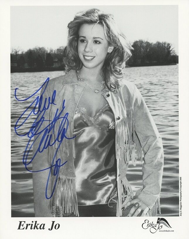 Recording Artist ERIKA JO Signed Photo Poster painting