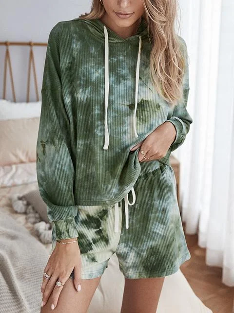 Tie-dye Print Casual Set
