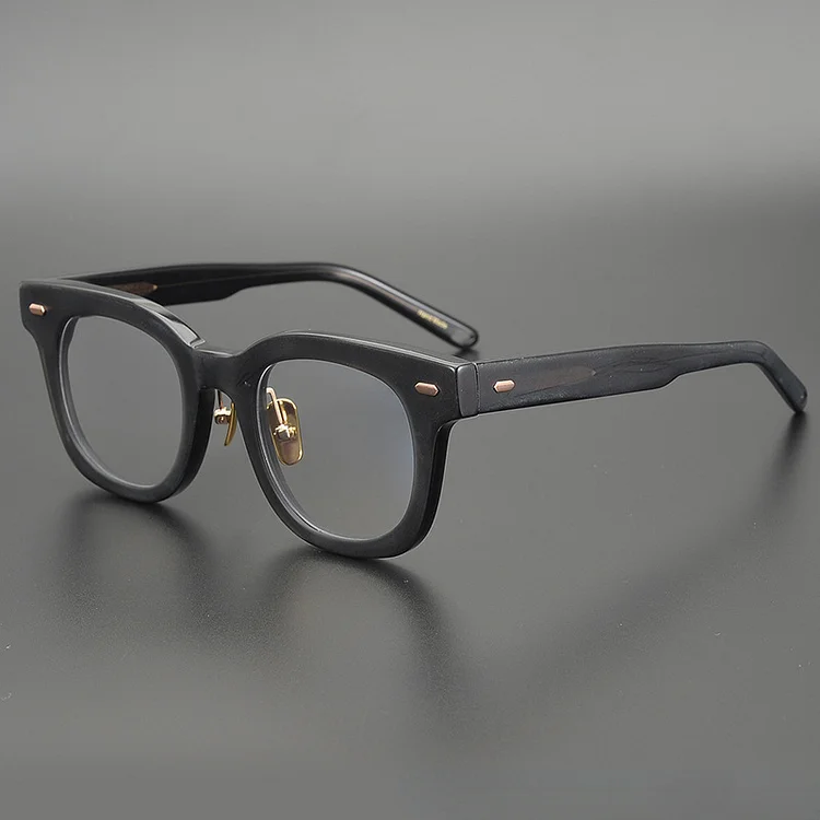 Japanese Thickened Acetate Tortoise Square Men Glasses Frames Retro Vintage Designer Brand Handmade Myopia Women Eyeglasses