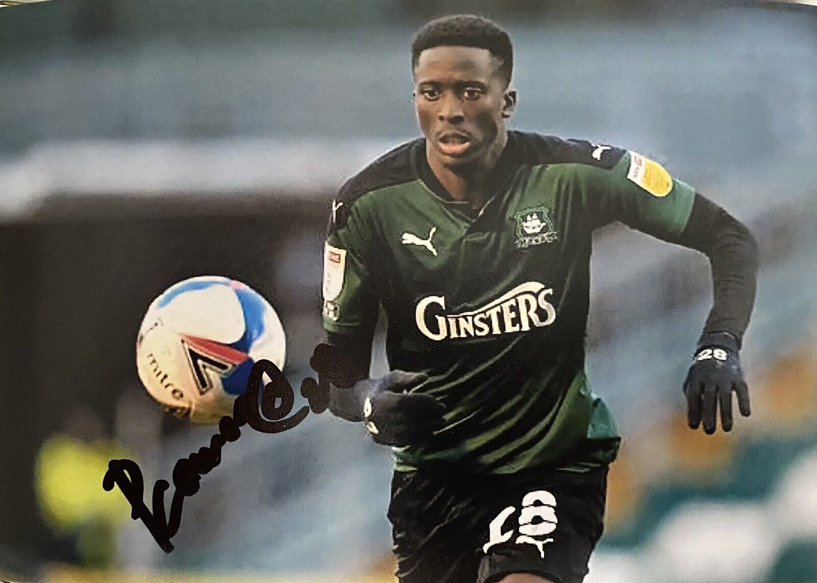 Panutche Camera Genuine Hand Signed Plymouth Argyle 6X4 Photo Poster painting