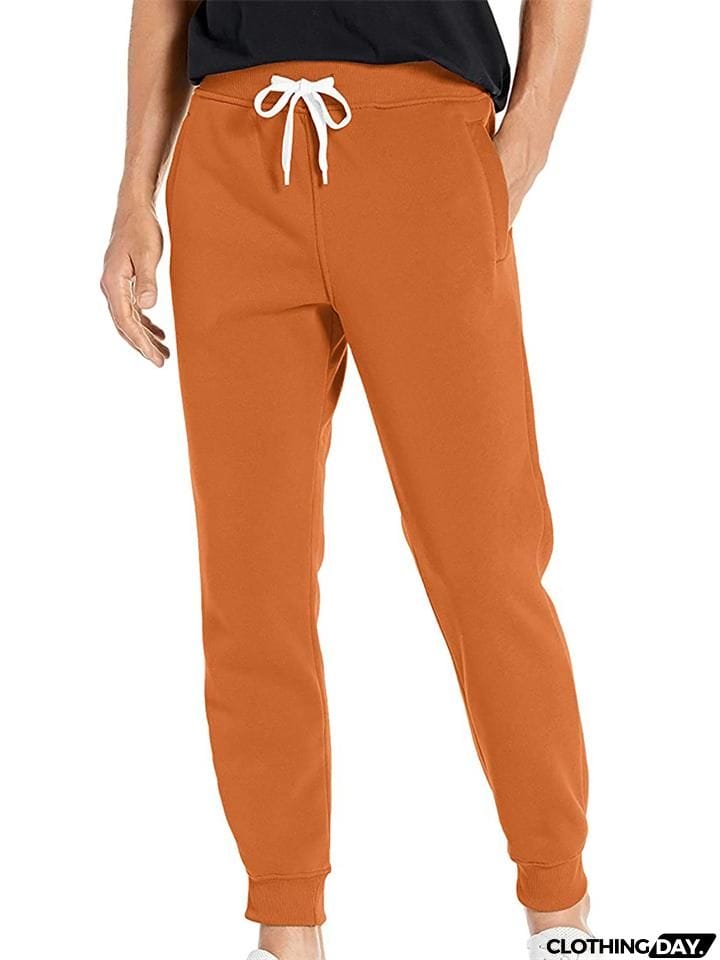 Men's Comfy Casual Daily Wear Sporty Fastening Pants