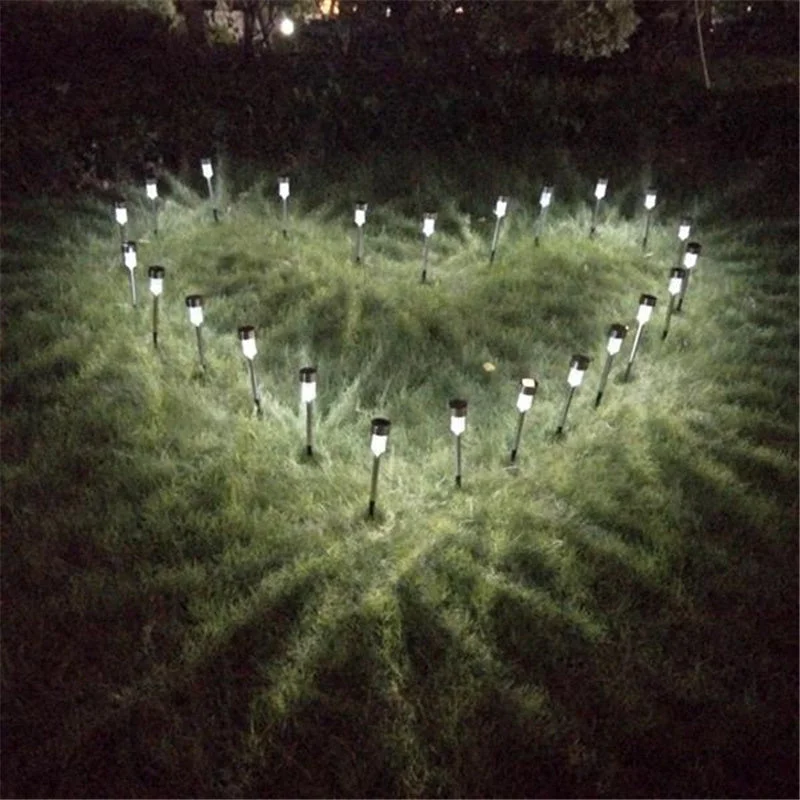 Solar Lights For garden Solar Lights Outdoor, 10Pack Stainless Steel Outdoor Solar Lights - Waterproof, LED Landscape Lighting Solar Powered Outdoor Lights