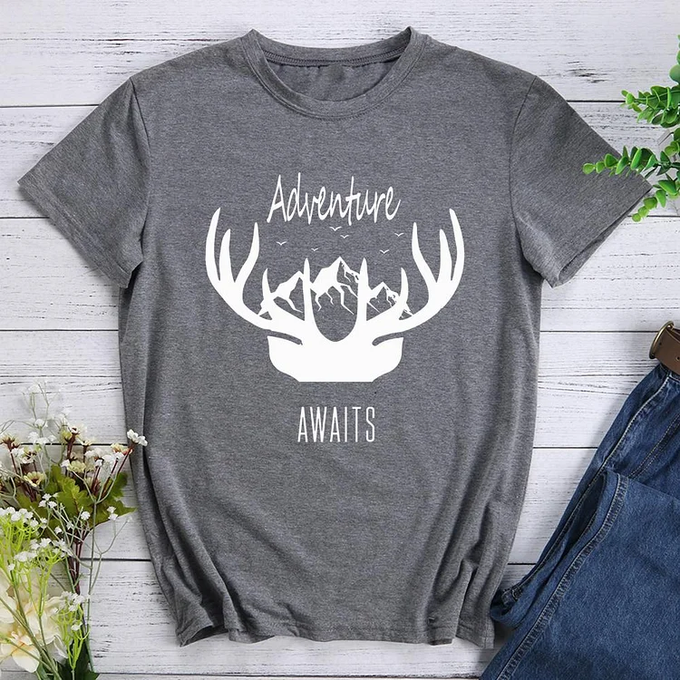 Forest, Deer, Outdoors  T-Shirt-613877-Annaletters