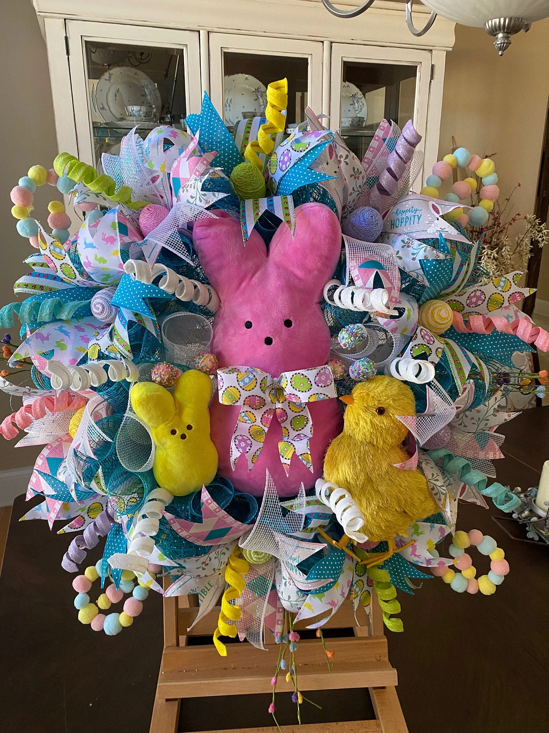 Peep wreath, bunny wreath, peep swag, bunny swag, Easter wreath, Easter swag, Easter Peep wreath, peeps decor, peep decorations, bunny decor