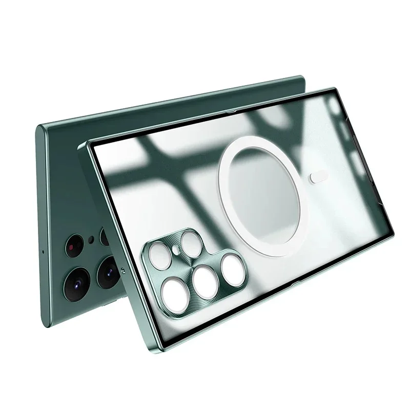 Suitable for Samsung S22/S21 ultra-thin metal magnetic mobile phone case