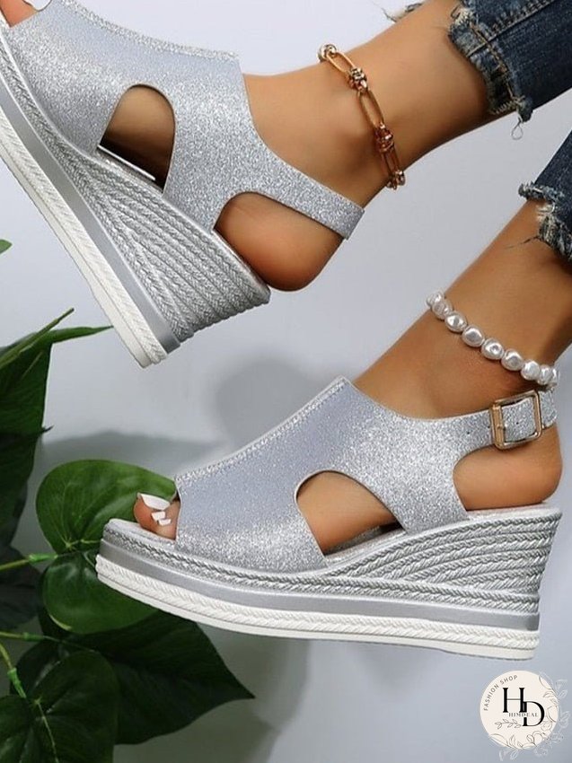Women's Sandals Wedge Sandals Platform Sandals Plus Size Outdoor Daily Beach Summer Wedge Heel Peep Toe Casual