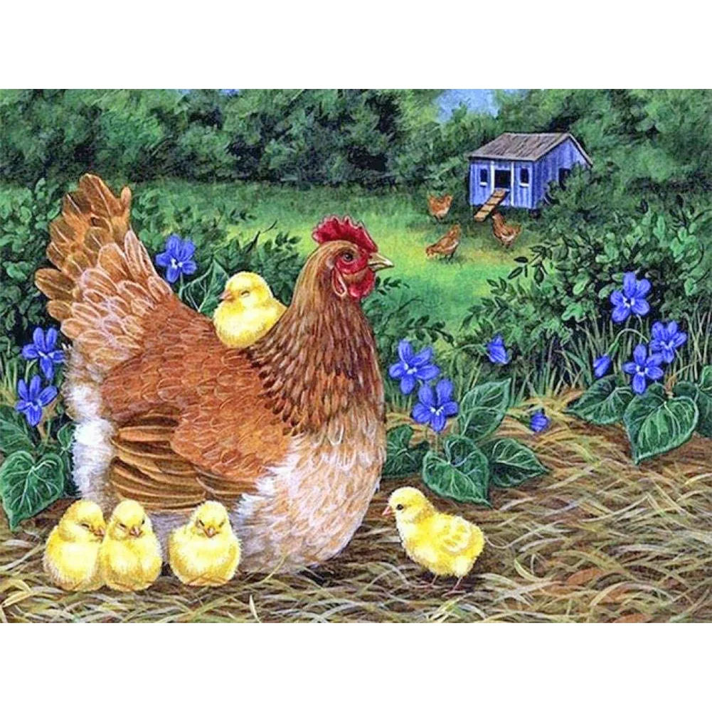 Diamond Painting - Full Round/Square Drill - Rooster(30*40 - 50*60cm)
