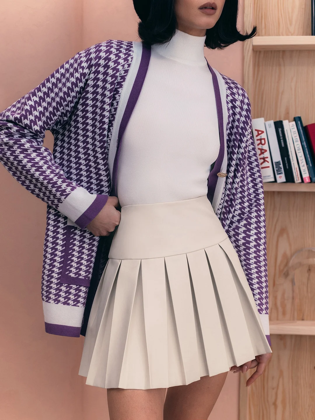 Churchf Churchf 2024 New Elegant Lady French Loose Cardigan