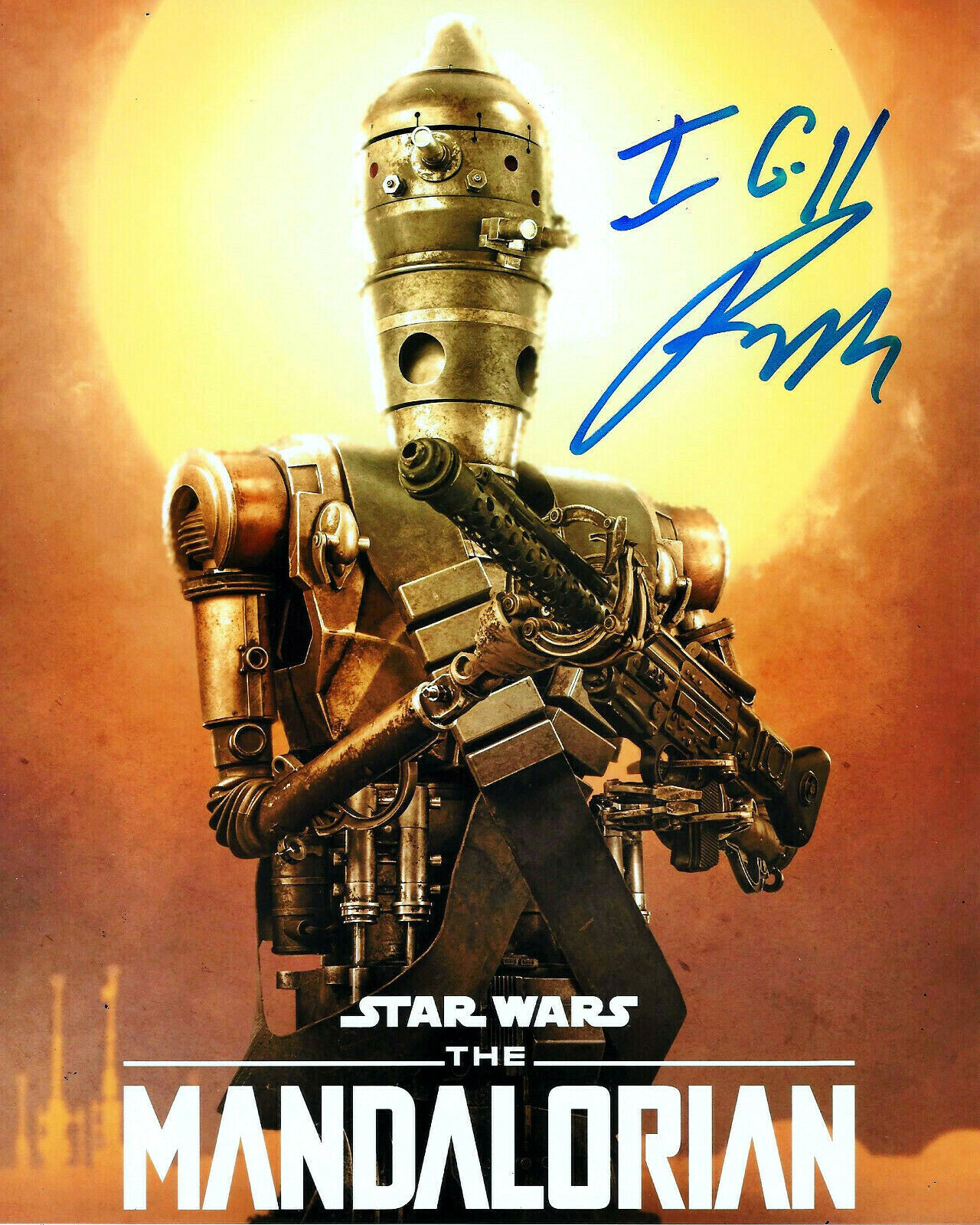 RIO HACKFORD SIGNED 'STAR WARS: THE MANDALORIAN' IG-11 8x10 Photo Poster painting D w/COA PROOF