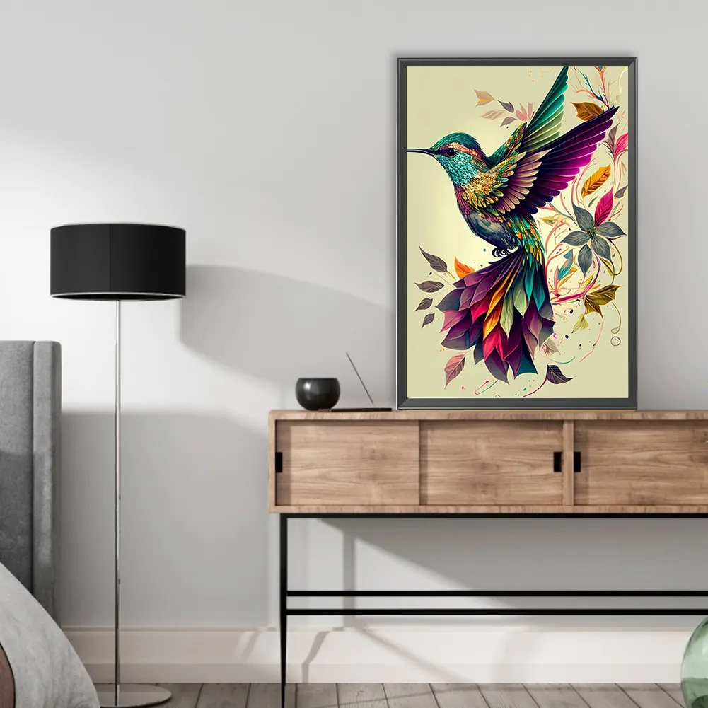 Diamond Painting - Full Round Drill - Hummingbird(Canvas|40*60cm)