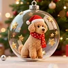 Christmas Dogs Snow Ball Globe Ornament Christmas Tree Decoration Gift