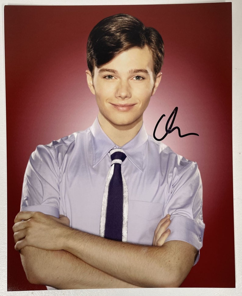 Chris Colfer Signed Autographed Glee!