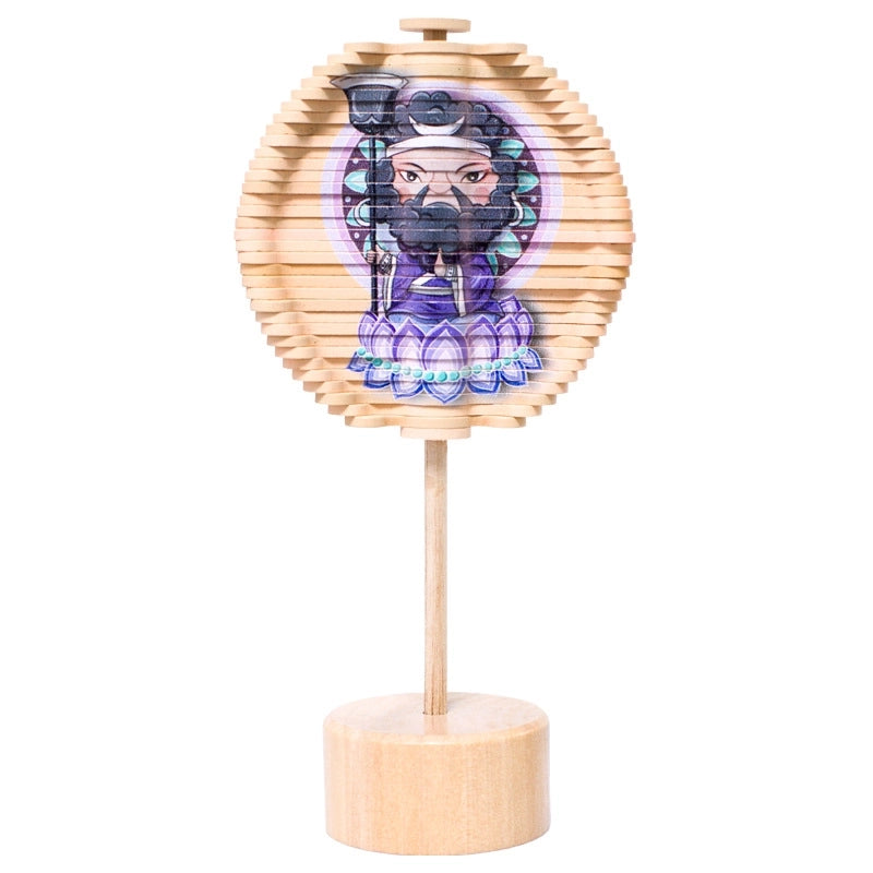 Wooden Color Rotating Lollipop Young Children Early Education Cognitive Creative Toys