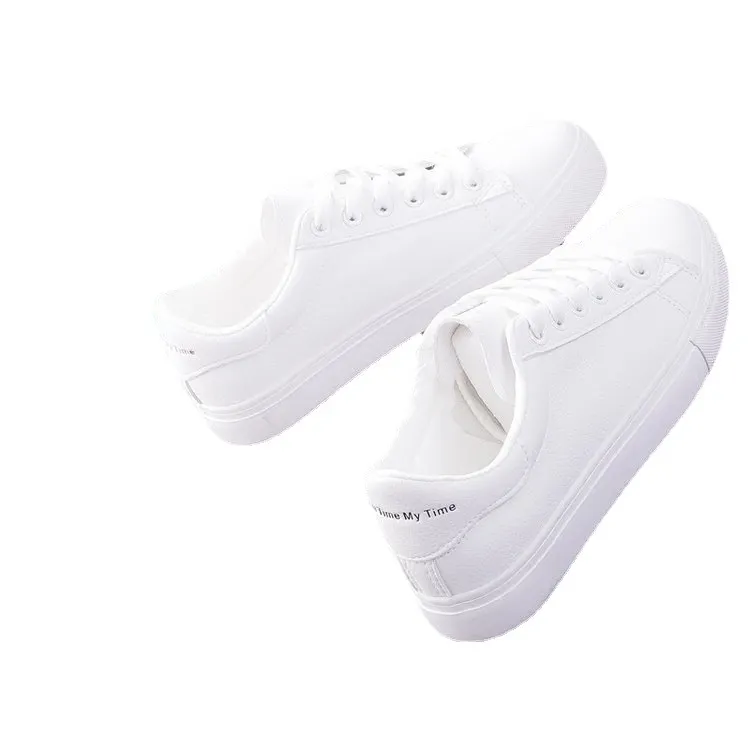 Yyvonne New Small White Shoes Female Korean Version Of Students With Flat Shoes Flat Sports Leisure Round Head Flat Women's Single Shoes