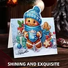 8PCS DIY Diamond Art Greeting Cards Xmas Congratulations Cards & Gifts (Owl)