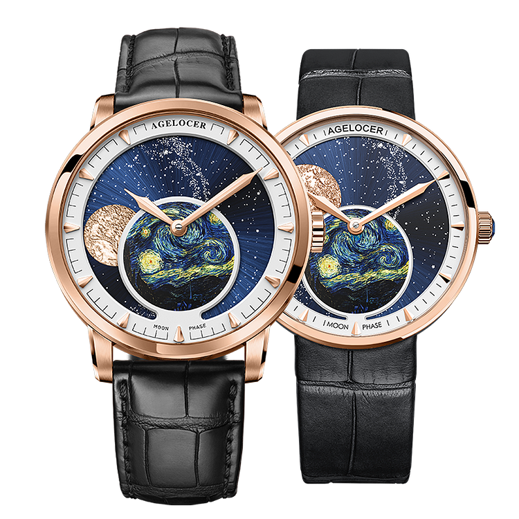 Agelocer Astronomer Couple's Moonphase Watch