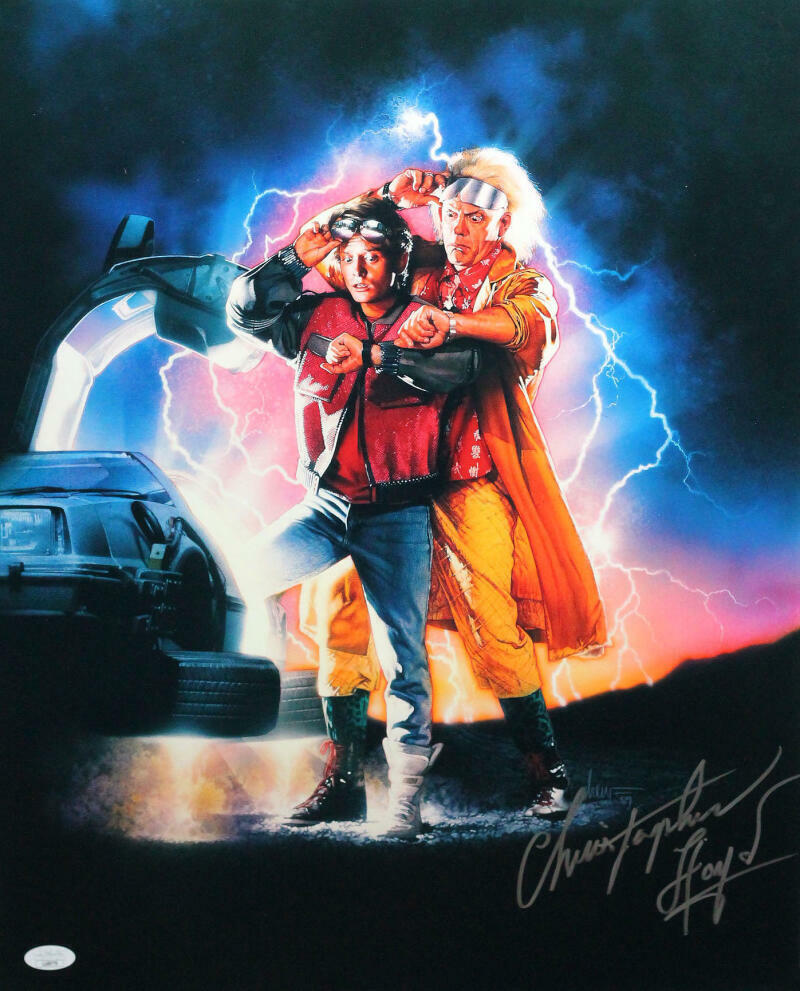 Christopher Lloyd Signed 16x20 Photo Poster painting Back to the Future II Poster- JSA Auth *S