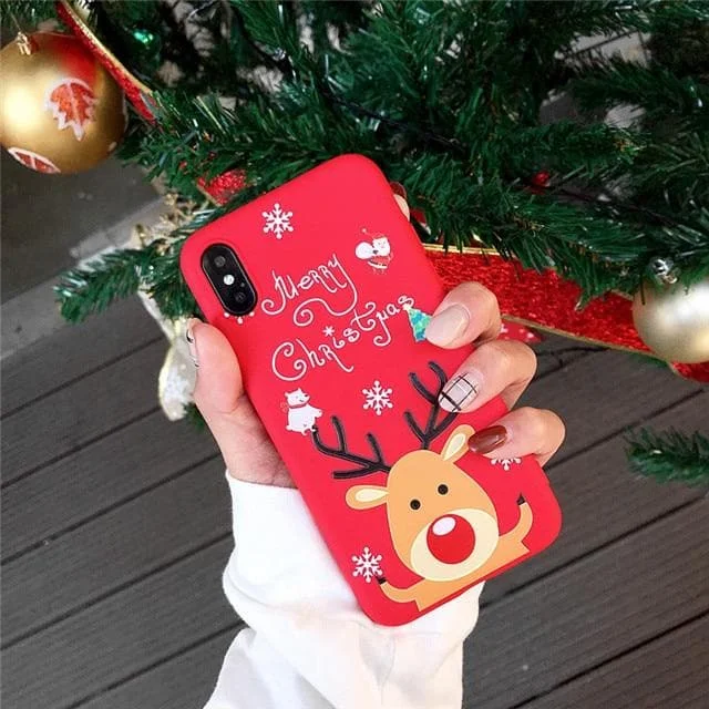 Santa Claus Christmas Pone Case Cover for iphone XR XS Max iphone 6 6s 7 8 Plus X SS0126
