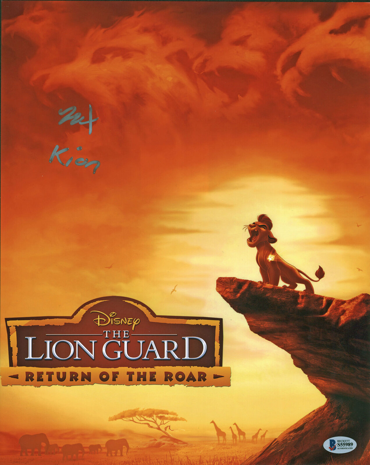 Max Charles The Lion Guard Return Of The Roar Signed 11x14 Photo Poster painting BAS #S55989